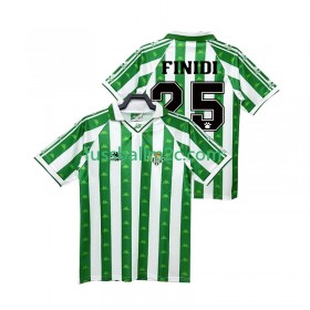 Fußballtrikots Real Betis FINIDI 25 Retro Heim Trikotsatz 1996 1997